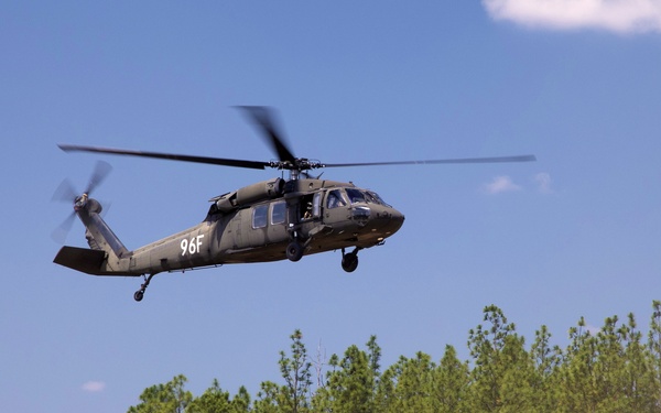 The U.S. Army Aeromedical Research Laboratory conducted airworthiness and aeromedical certification testing for the Medical Hands-free Unified Broadcast (MEDHUB)