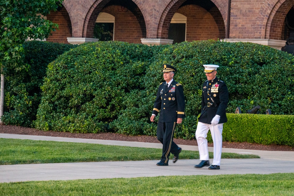 Marines host Friday Evening Parade