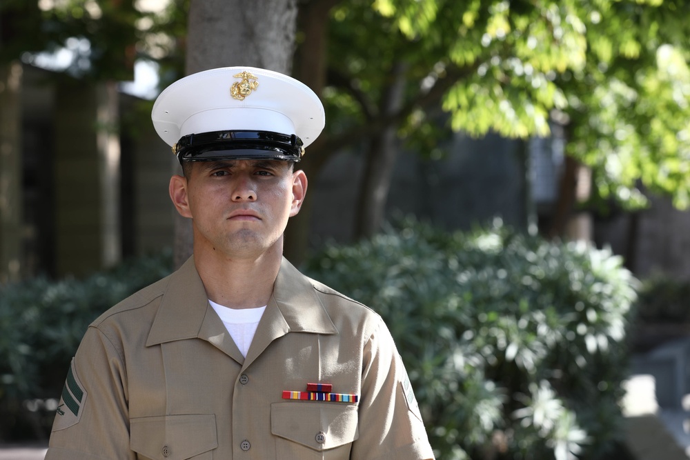 Color guard attends Preuss of UCSD graduation ceremony