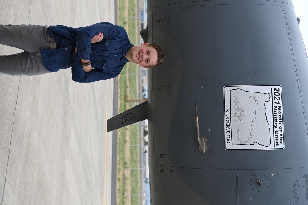 Kingsley celebrates Month of the Military Child with homegrown nose art