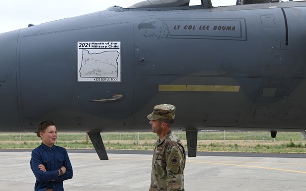 Kingsley celebrates Month of the Military Child with homegrown nose art