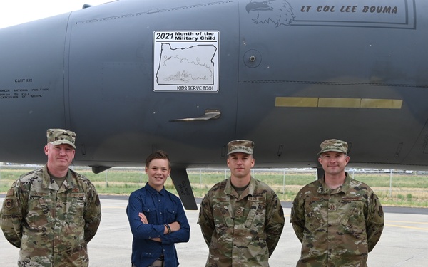Kingsley celebrates Month of the Military Child with homegrown nose art