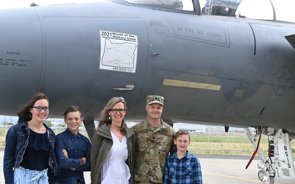 Kingsley celebrates Month of the Military Child with homegrown nose art
