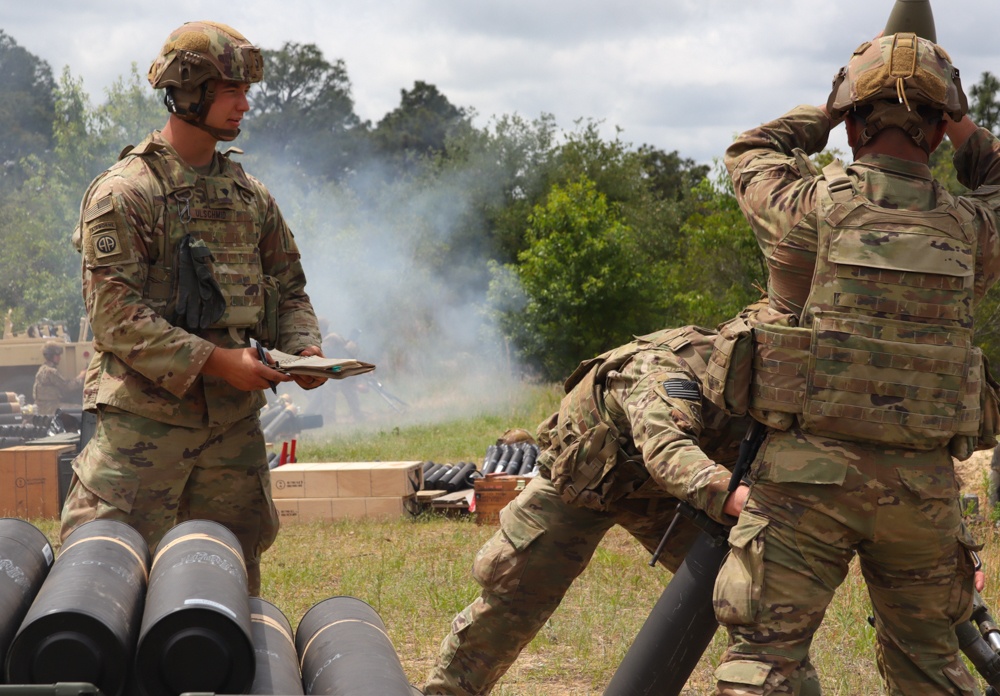 1st Squadron, 73rd Cavalry Regiment Mortar Live Fire