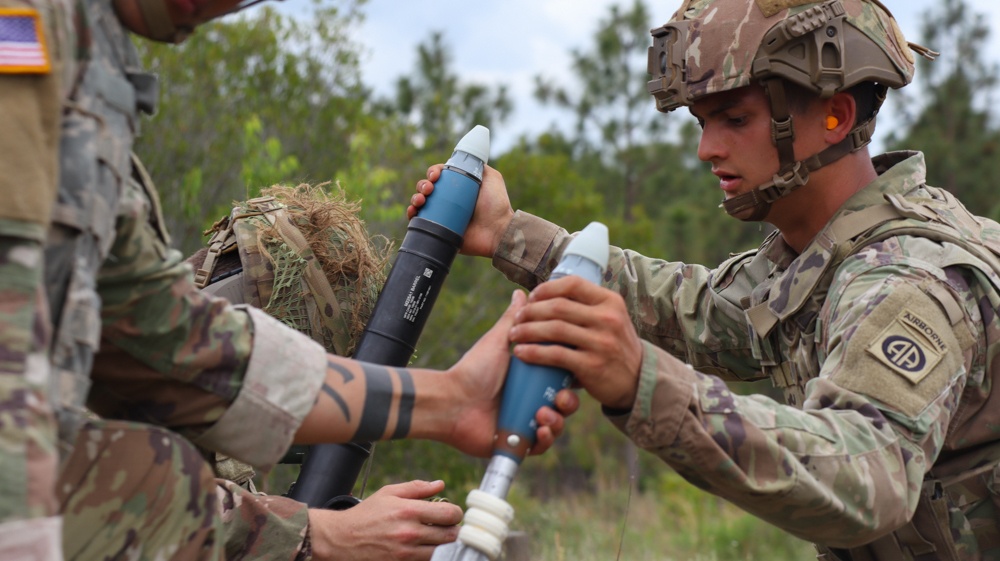 1st Squadron, 73rd Cavalry Regiment Mortar Live Fire