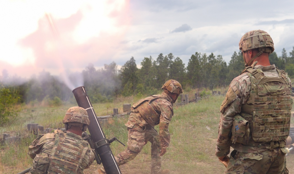 1st Squadron, 73rd Cavalry Regiment Mortar Live Fire