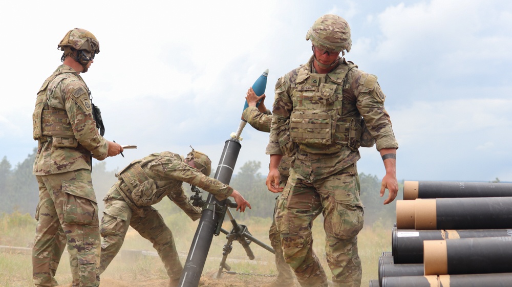 1st Squadron, 73rd Cavalry Regiment Mortar Live Fire