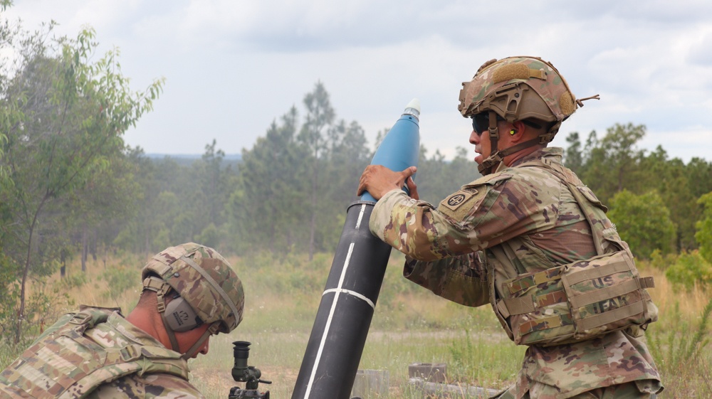 1st Squadron, 73rd Cavalry Regiment Mortar Live Fire