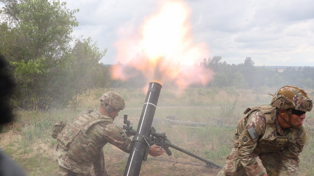 1st Squadron, 73rd Cavalry Regiment Mortar Live Fire