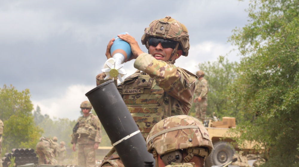 1st Squadron, 73rd Cavalry Regiment Mortar Live Fire