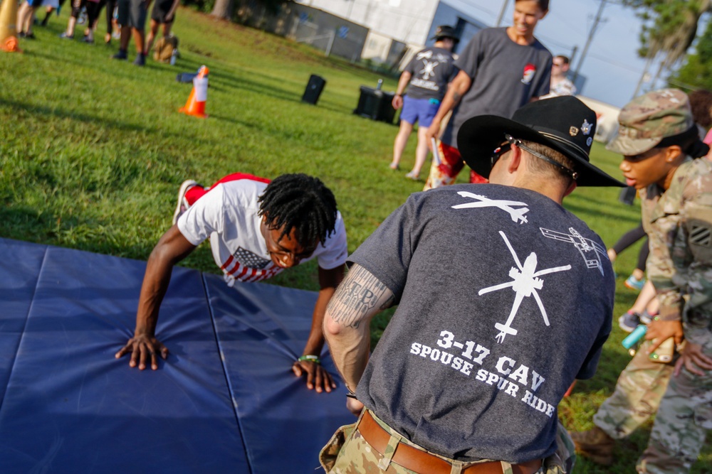 3rd Squadron, 17th Cavalry Regiment conducts Spouse Spur Ride.