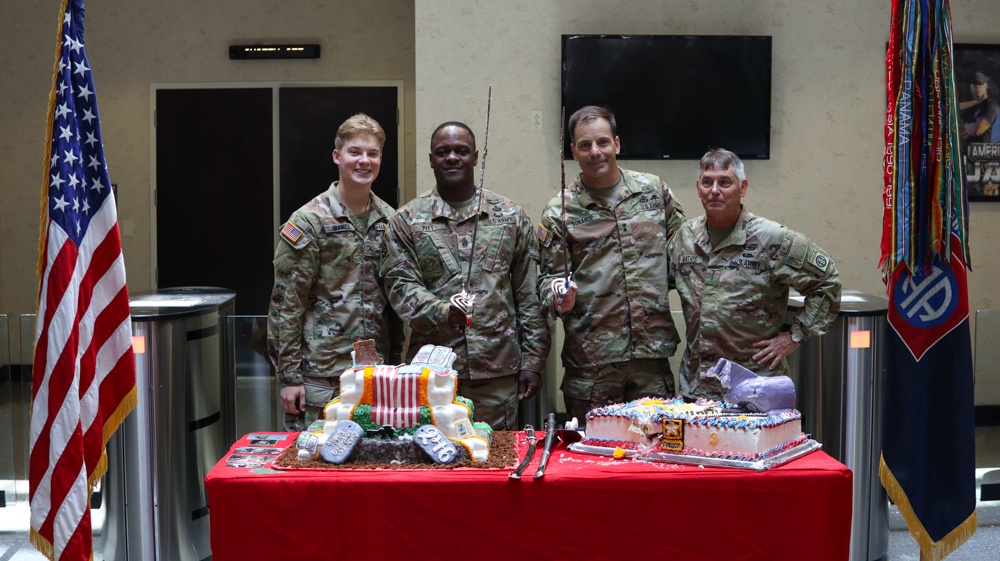 82nd Airborne Division Army Birthday Cake Cutting 2021