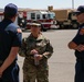 Battalion Commander Speaks with Reno Fire Department