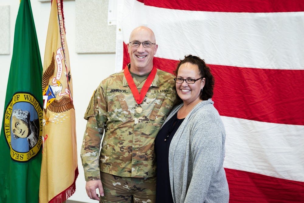 Members of the Washington National Guard awarded The Order of Samuel Sharpe