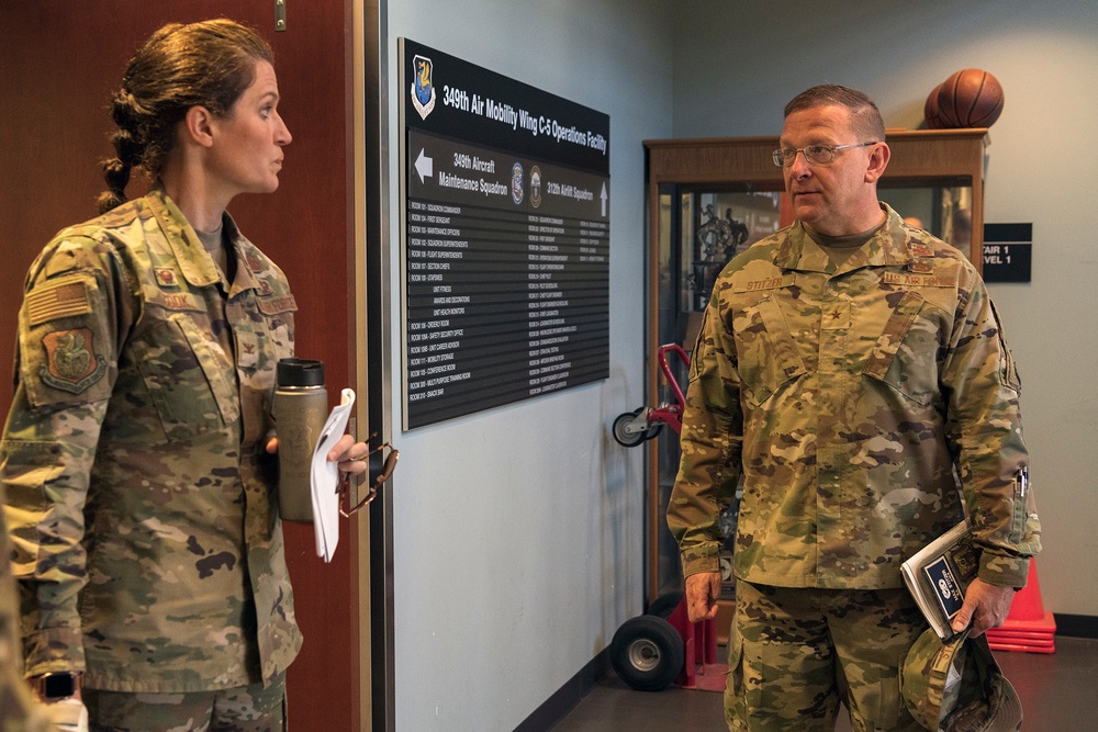 Brig.Gen. Max Stitzer visits 349th MXS