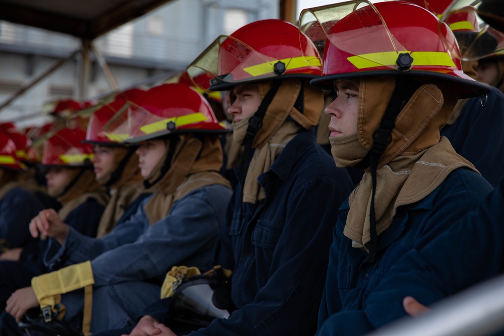 Midshipmen Complete Fire Fighting Training at Naval Station Mayport