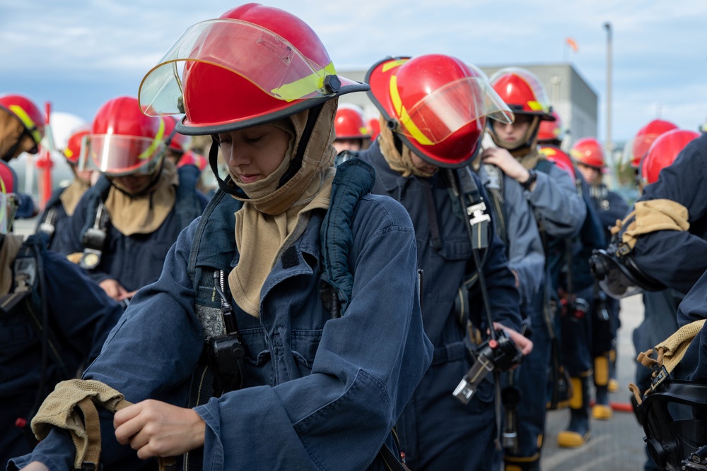 Midshipmen Complete Fire Fighting Training at Naval Station Mayport