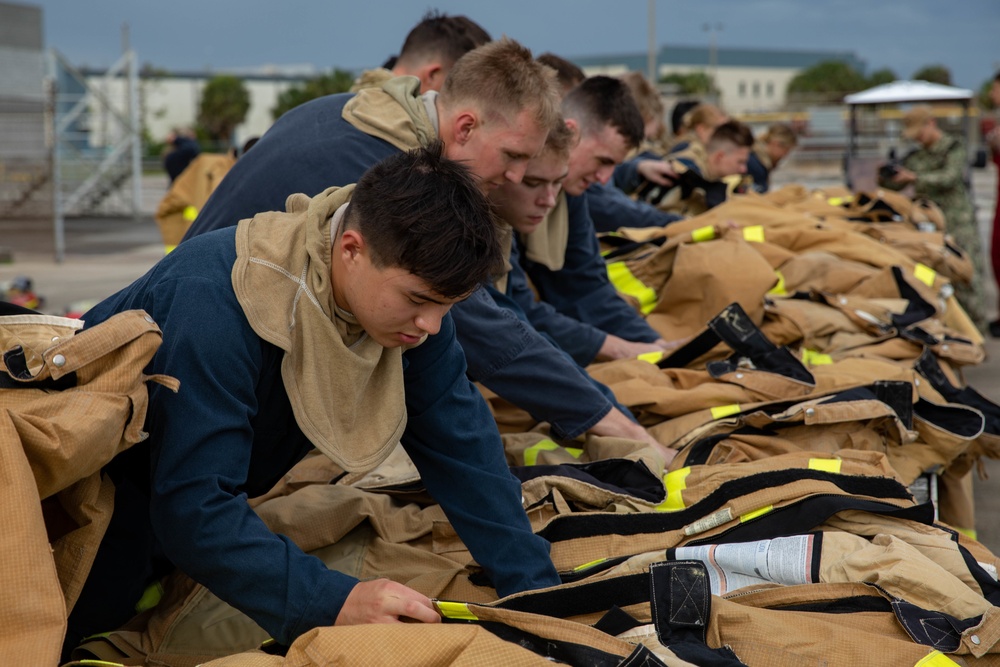 Midshipmen Complete Fire Fighting Training at Naval Station Mayport