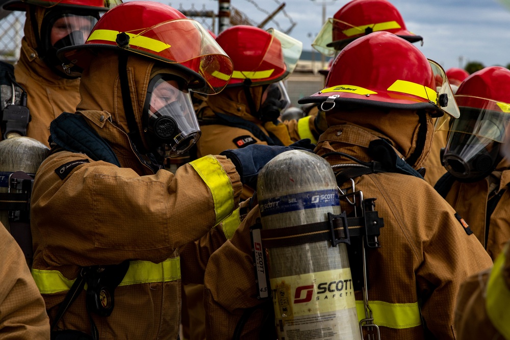 Midshipmen Complete Fire Fighting Training at Naval Station Mayport