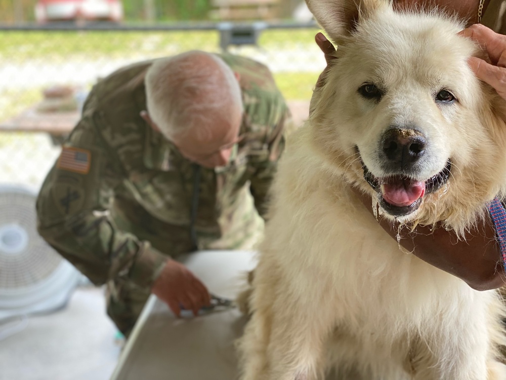 Soldiers of the 307th Medical Brigade provides No Cost Health and Veterinary Services to Local Population