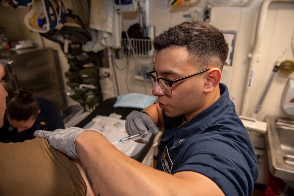 USS Shiloh Covid 19 Vaccine Underway June 21, 2021