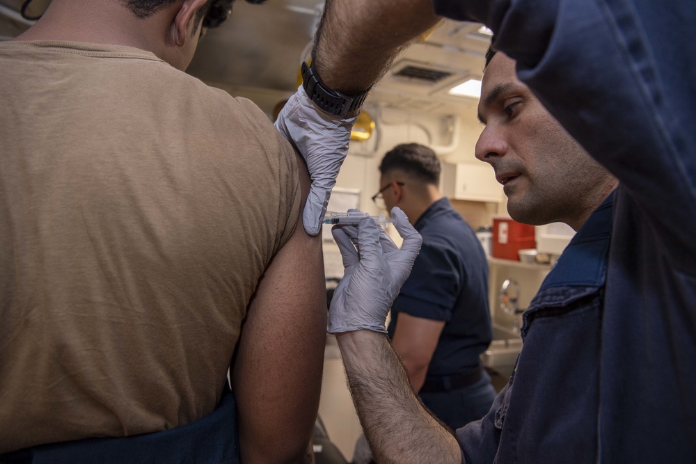 USS Shiloh Covid 19 Vaccine Underway June 21, 2021