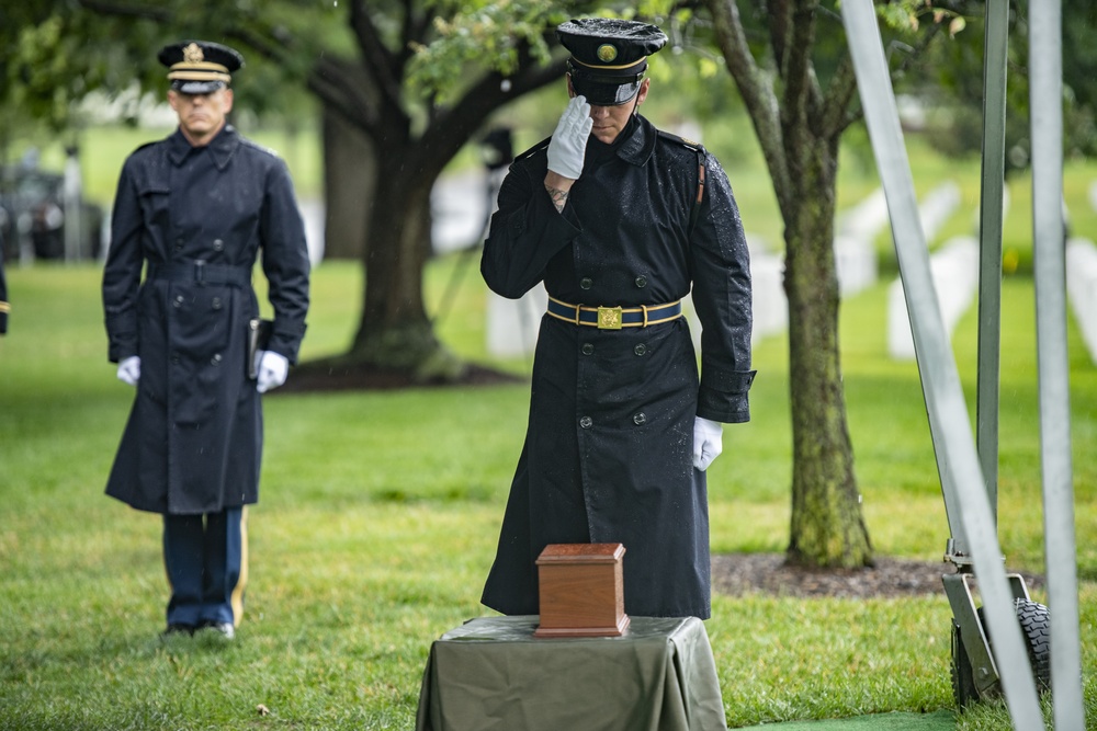 Military Funeral Honors are Conducted for U.S. Army Master Sgt. Gable Gifford in Section 55