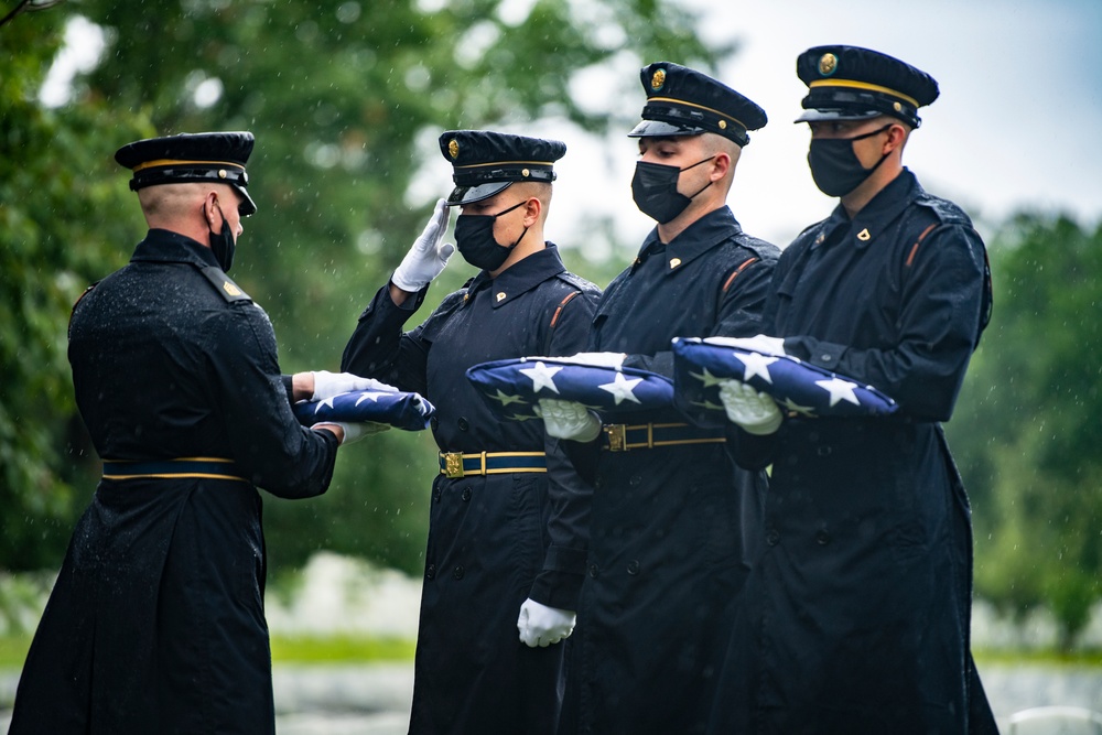 Military Funeral Honors are Conducted for U.S. Army Master Sgt. Gable Gifford in Section 55