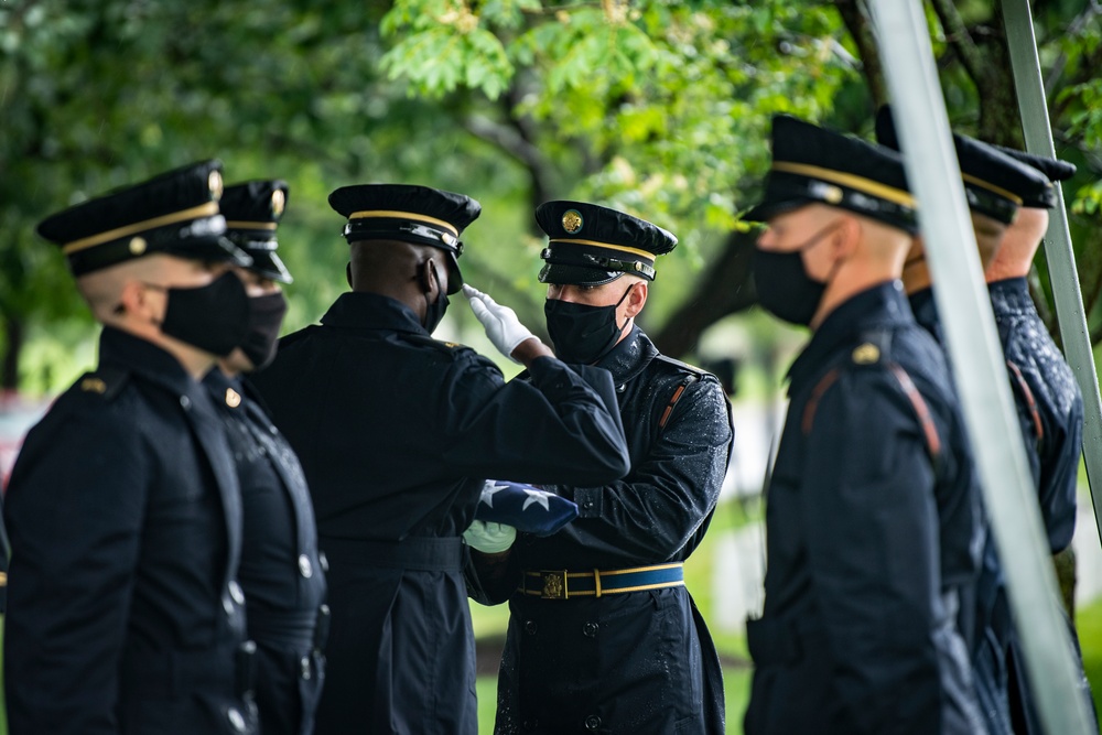 Military Funeral Honors are Conducted for U.S. Army Master Sgt. Gable Gifford in Section 55