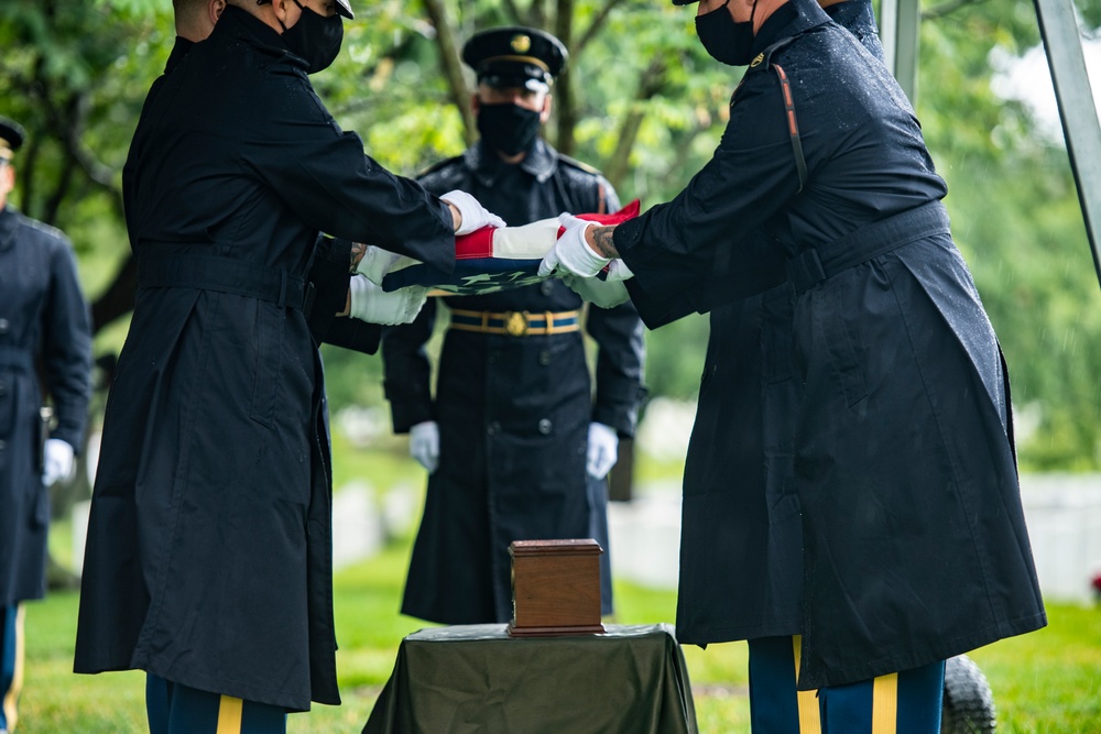 Military Funeral Honors are Conducted for U.S. Army Master Sgt. Gable Gifford in Section 55