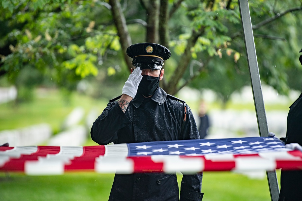 Military Funeral Honors are Conducted for U.S. Army Master Sgt. Gable Gifford in Section 55