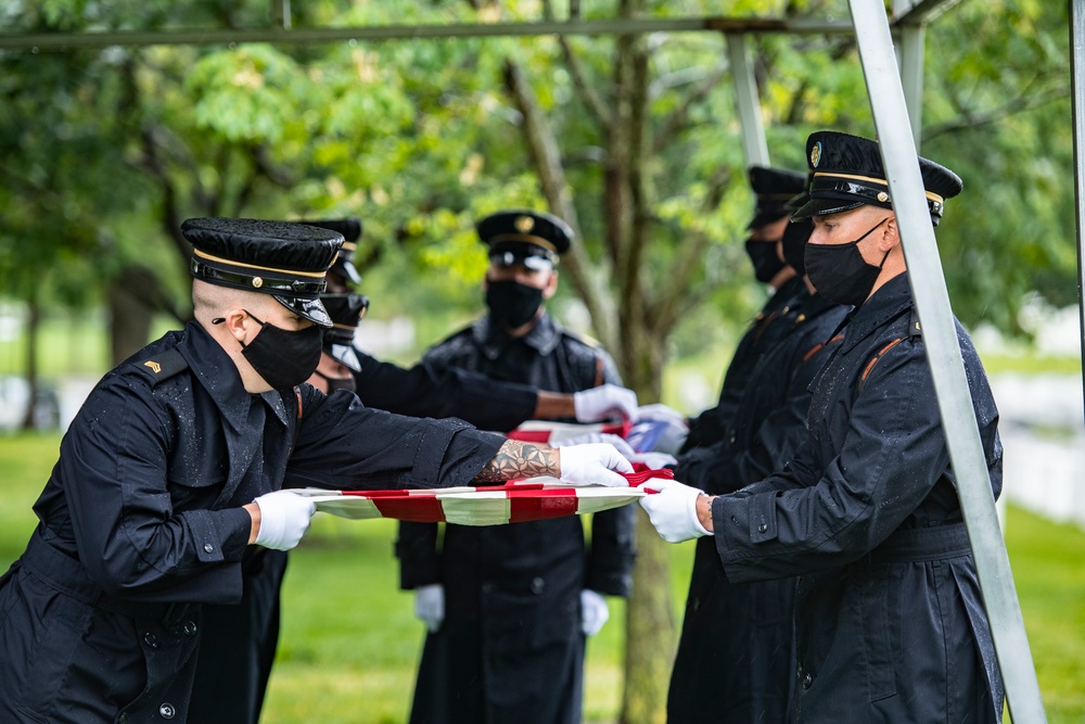 Military Funeral Honors are Conducted for U.S. Army Master Sgt. Gable Gifford in Section 55