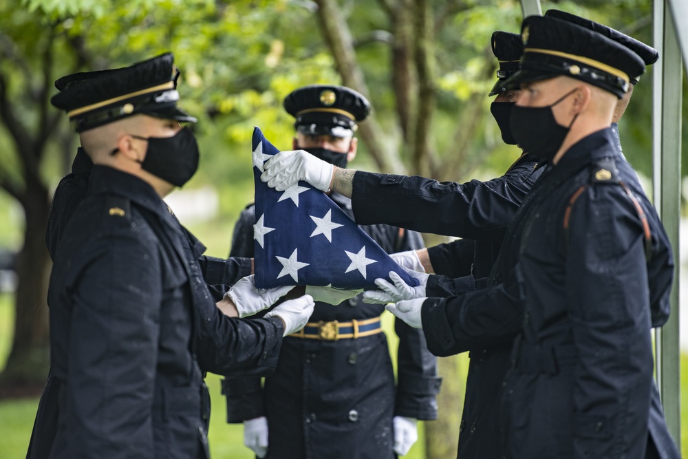 Military Funeral Honors are Conducted for U.S. Army Master Sgt. Gable Gifford in Section 55