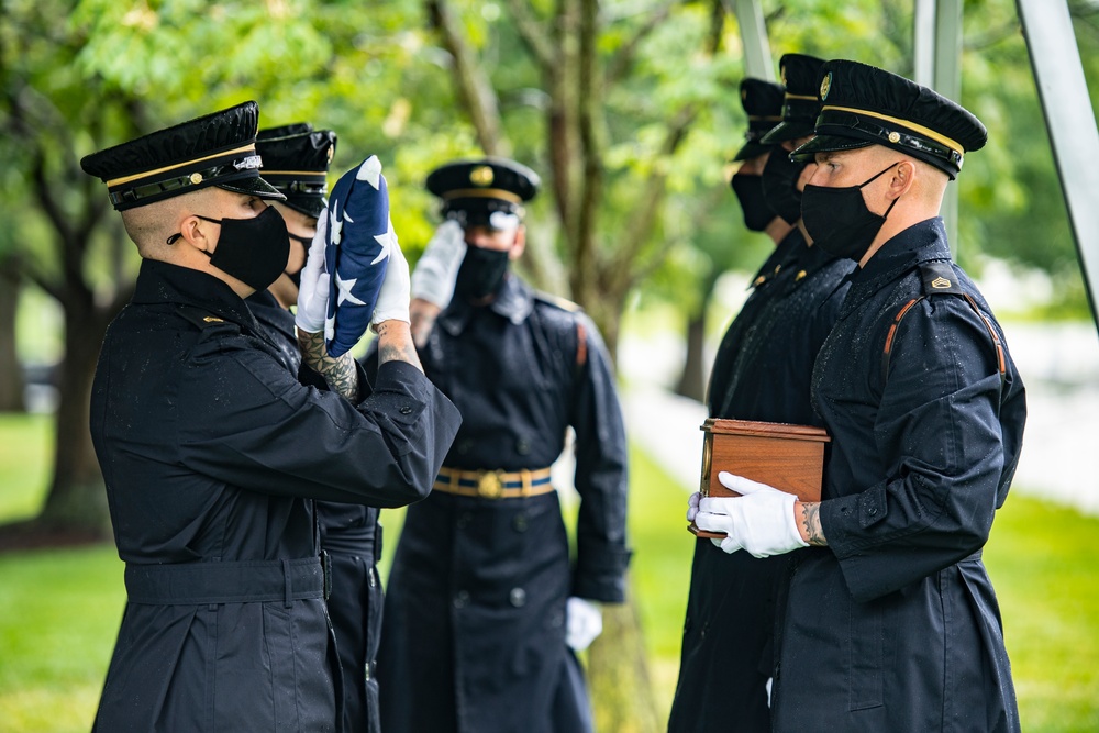 Military Funeral Honors are Conducted for U.S. Army Master Sgt. Gable Gifford in Section 55