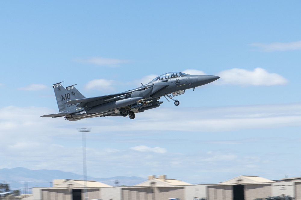 Republic of Singapore F-15SG takes-off during Red Flag 21-2