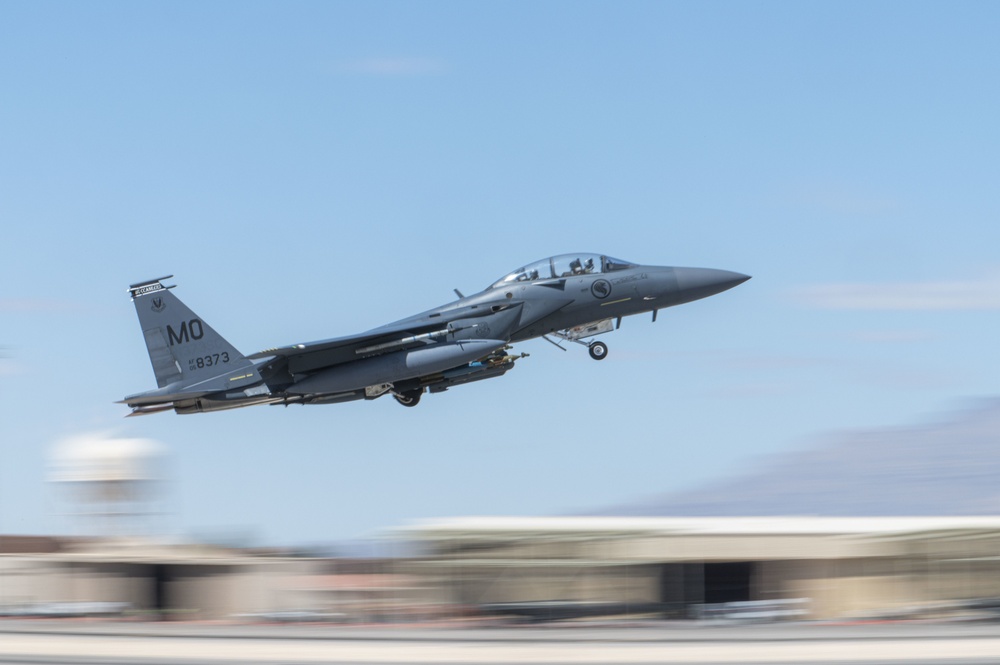 Republic of Singapore F-15SG takes-off during Red Flag 21-2