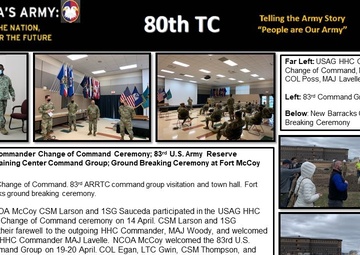 83rd ARRTC command group visitation and town hall