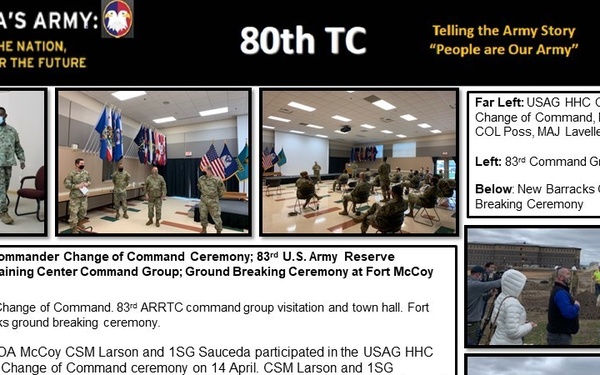 83rd ARRTC command group visitation and town hall