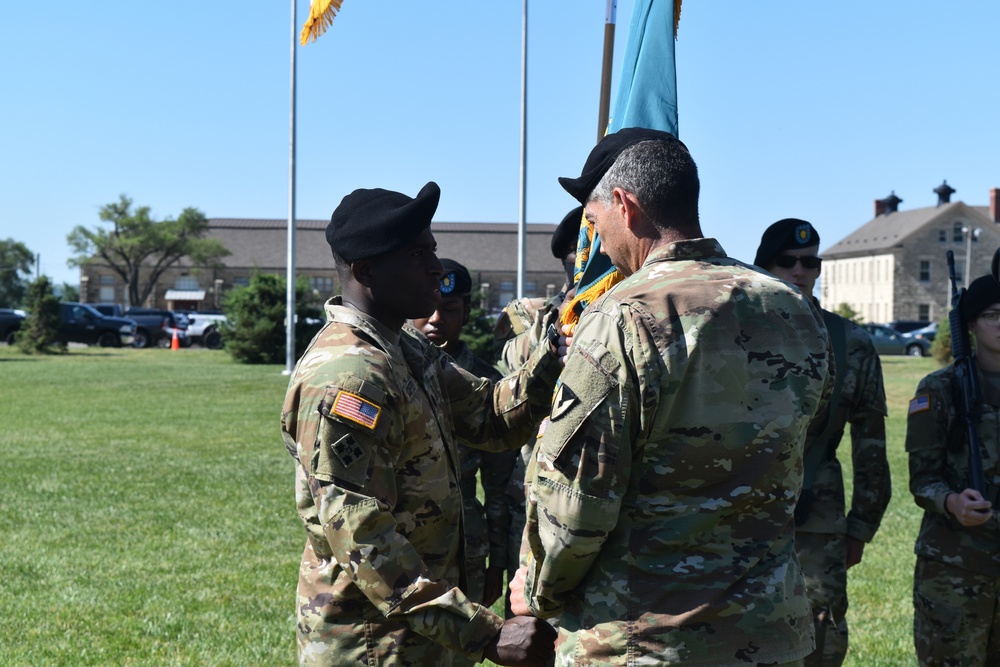 Lt. Col. Paul Z. Licata relinquishes command of the Army Field Support Battalion – Riley to Lt. Col. Antonio C. Coffey