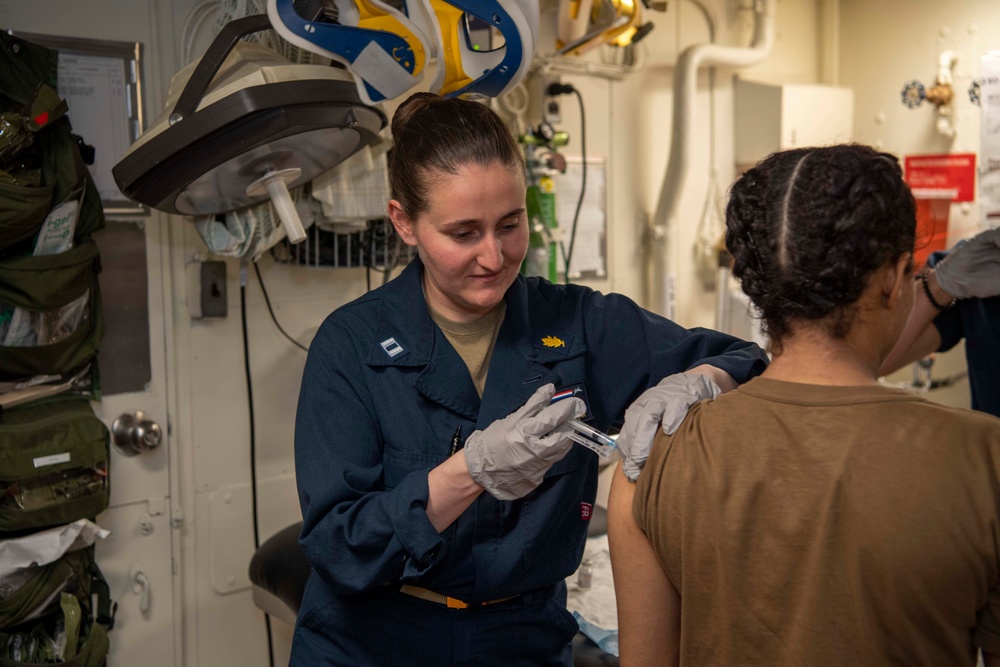 USS Shiloh Covid 19 Vaccine Underway June 21, 2021
