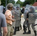 Albanian Soldiers Conduct Crowd Riot Control Training