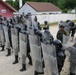 Albanian Soldiers Conduct Crowd Riot Control Training