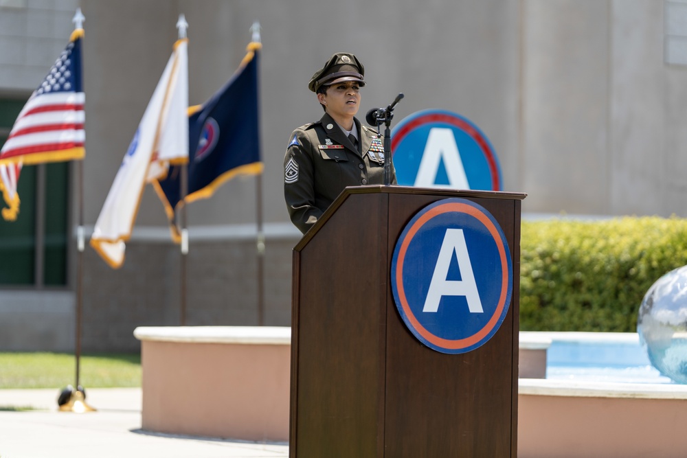 USARCENT hosts frocking ceremony for Sgt. Major Tresha Jeter