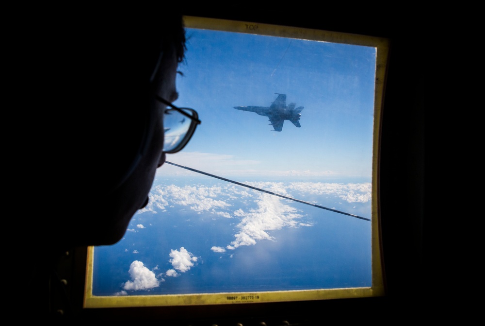 VMFA-323 and VMGR-352 Conduct Refueling