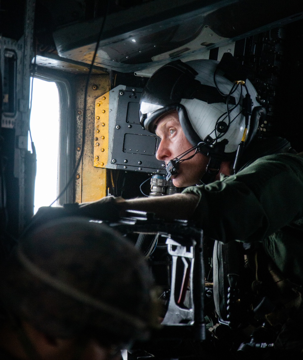 U.S. Marines conduct a helicopter raid training exercise