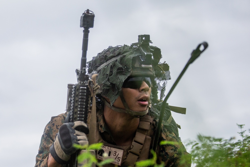 U.S. Marines conduct a helicopter raid training exercise