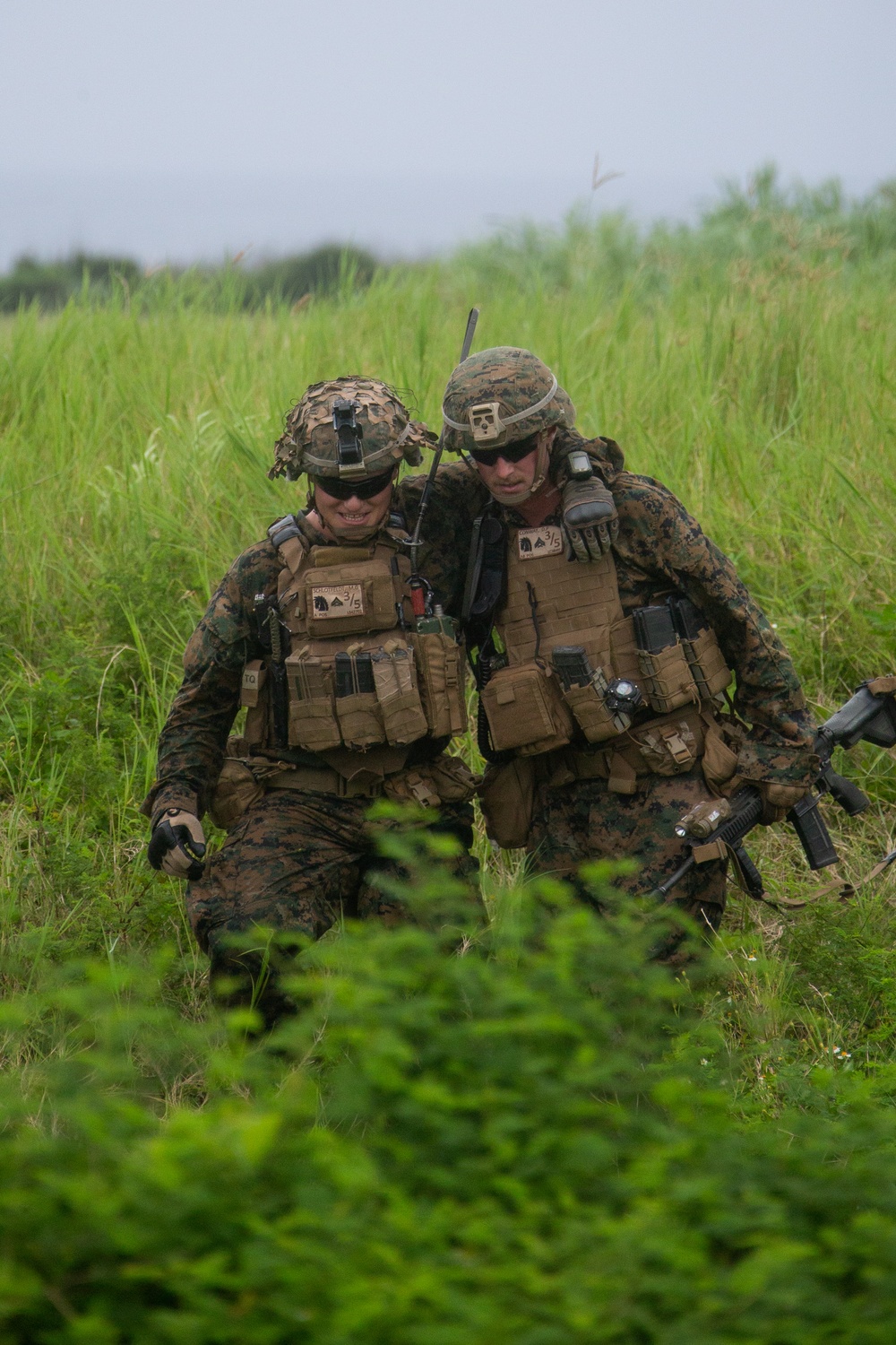 U.S. Marines conduct a helicopter raid training exercise