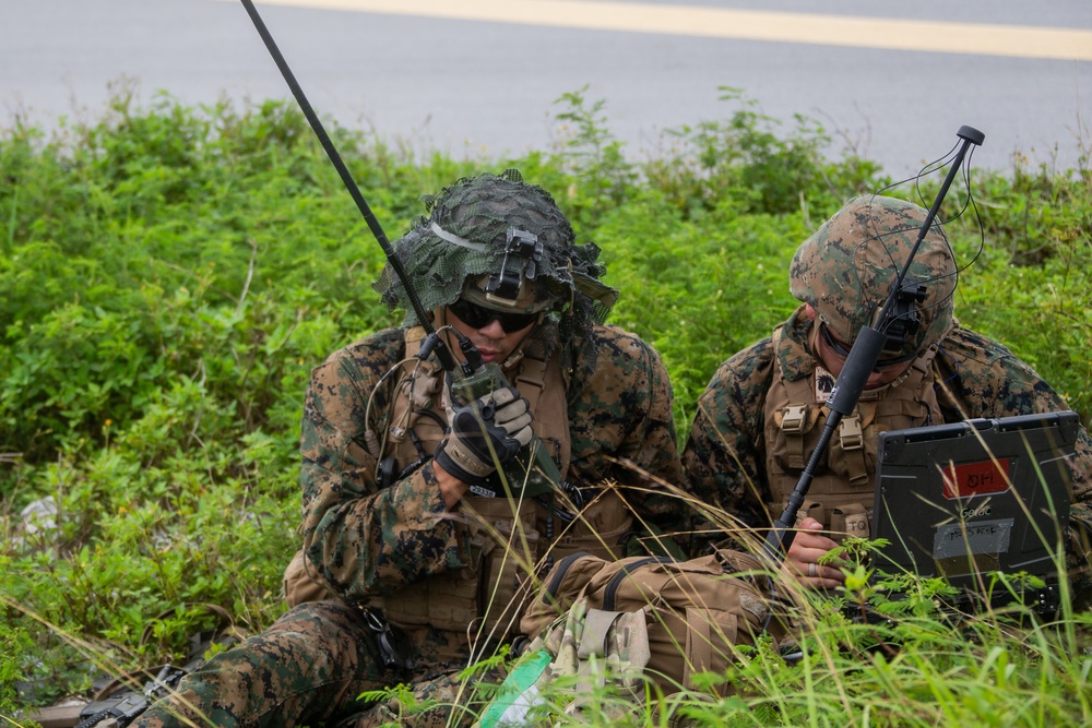 U.S. Marines conduct a helicopter raid training exercise