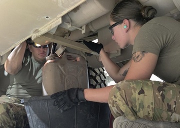 Heavy Expanded Mobility Tactical Truck (HEMTT) flush