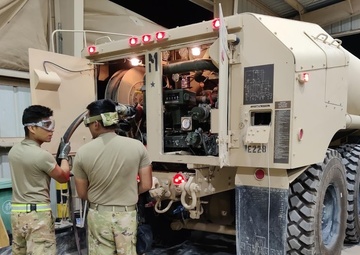 Heavy Expanded Mobility Tactical Truck (HEMTT) flush